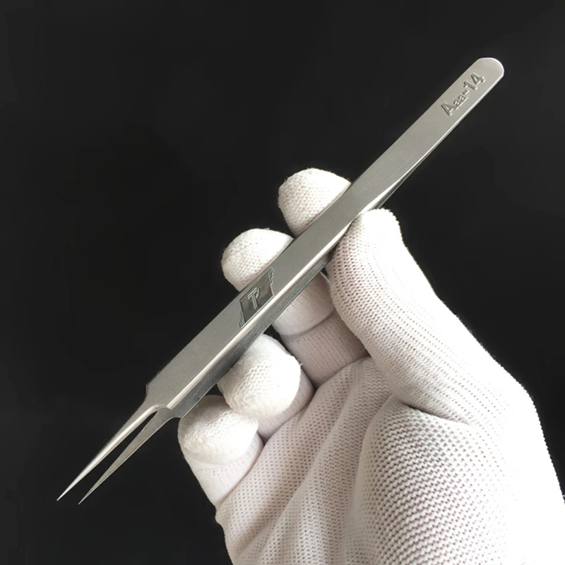 SAYTL Electronics Industrial Tweezers Anti-static Curved Straight Tip Precision Stainless Forceps Phone Repair Hand Tools Sets