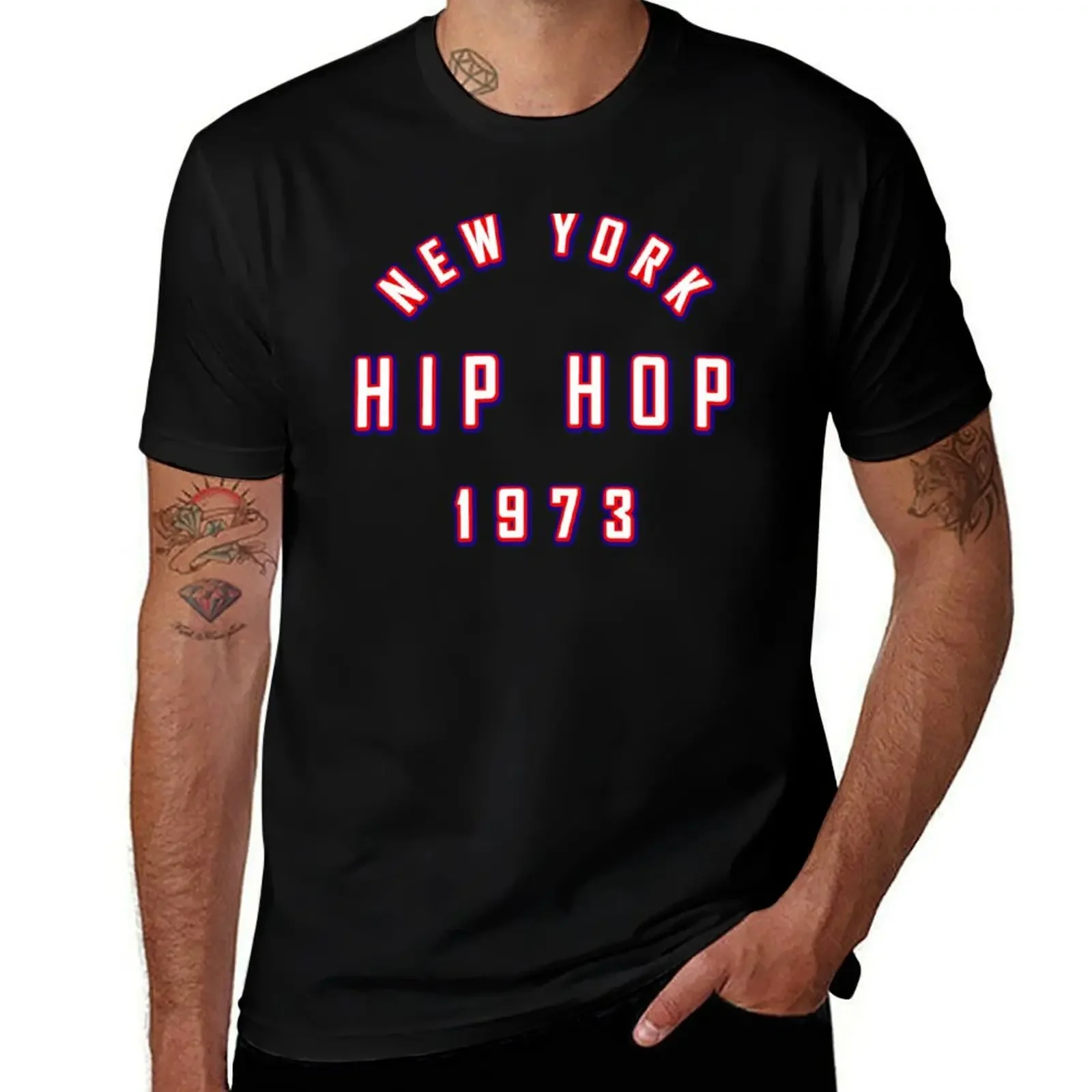 

NEW YORK HIP HOP 1973 T-Shirt plus size tops blacks graphic t shirts designer shirts mens t shirts pack