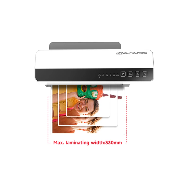 

A3 6 Roller Laminator Pouch Laminating Machine