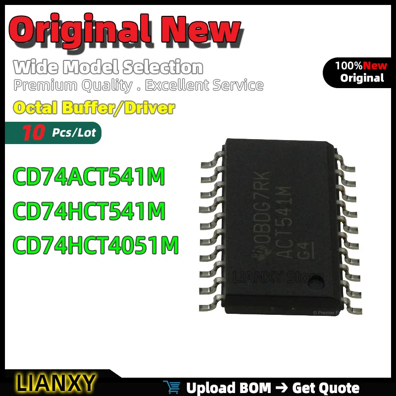 10pcs SOIC-20 CD74ACT541M CD74HCT541M CD74HCT4051M Octal Buffer/Driver New Original