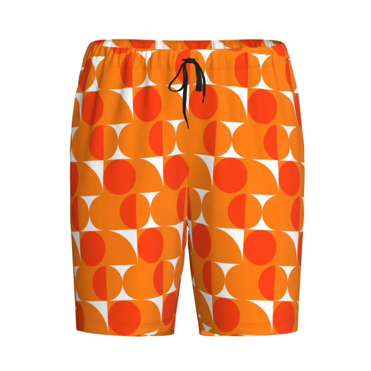 

Custom Orange Bauhau Shorts Sleeping Pants Men Pajama Pants Lounge Sleep Sleepwear Bottoms