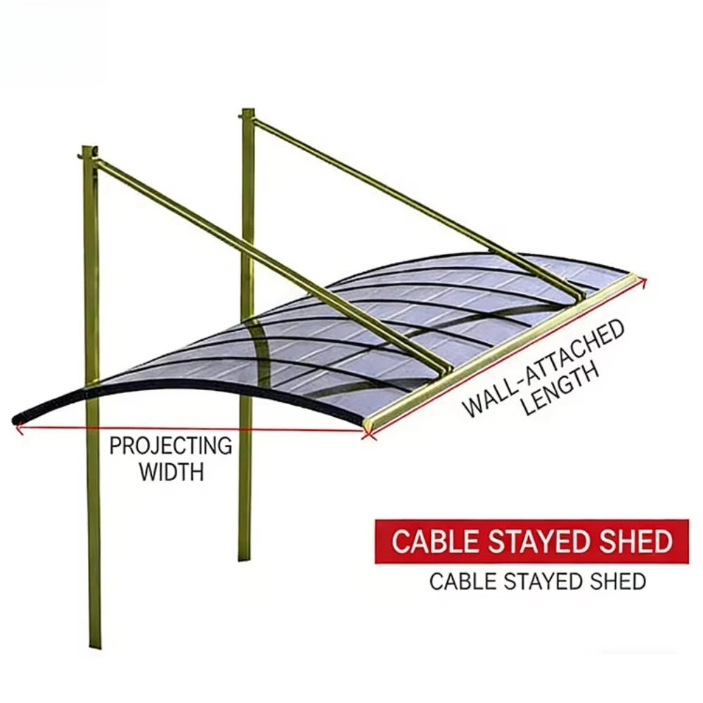 Snow Load Rated Aluminum Carport with Polycarbonate Roof, Heavy Duty Commercial Vehicle Rain Canopy for Parking Lot