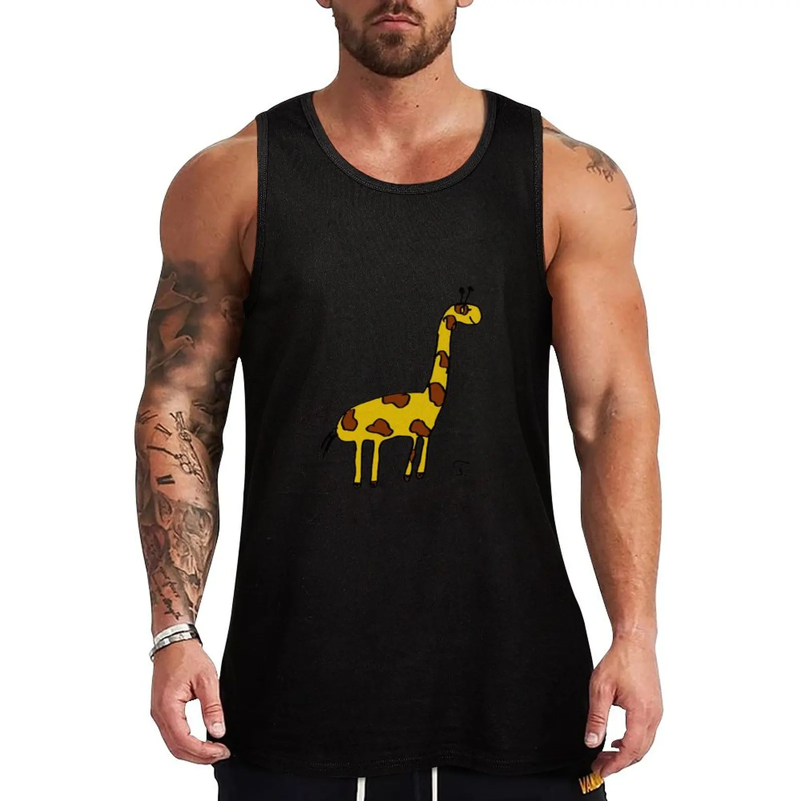 The coolest giraffe in the world Tank Top Running Jogging Tank Top Moisture Wicking Dry Fit