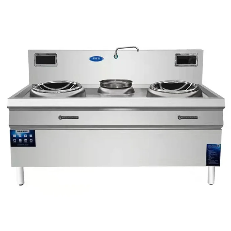 Automatic Induction Wok Cooker  Induction Cooker 2 Burner For Restaurant