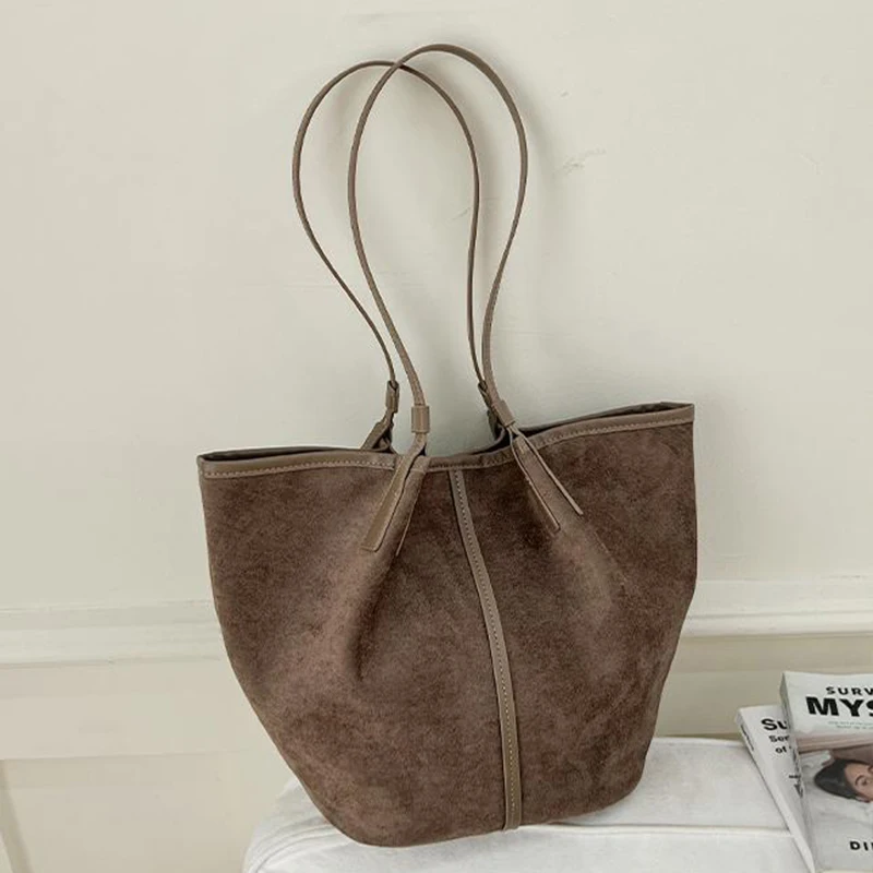 Vintage Frosted Wing-shaped Shoulder Bag Magnetic Snap Large Capacity Patchwork Tote Bag Women's Commuter Handbag With Purse