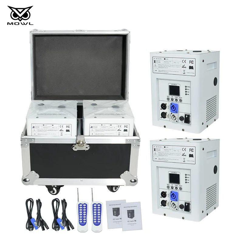 750W White DMX Wireless Sparkler Firework Cold Spark Machine Cold-sparklers 2pcs with Fly Case