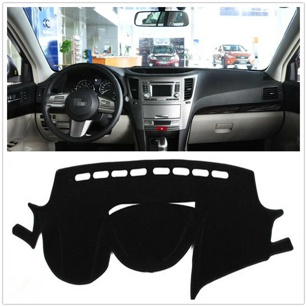 

Front Dashboard Cover Carpet For Subaru Outback Legacy 2010-2014 Black Car Dash Board Heat Proof Mat Sun Shield Pad Shade Strip