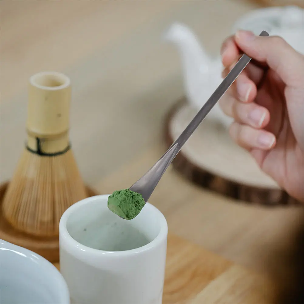 

4pcs Stainless Steel Coffee Stirring Spoons Long Handle Mixing Sticks For Coffee Tea Juice Smooth Surface Restaurant Bar