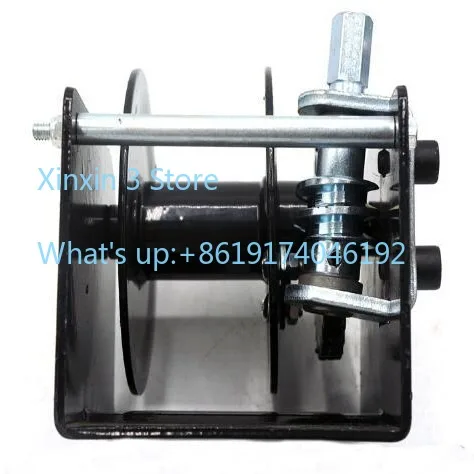 Double strand two-way turbine winch can be equipped with hex wrench Safety self-locking turbine 1500 lbs 750 kg