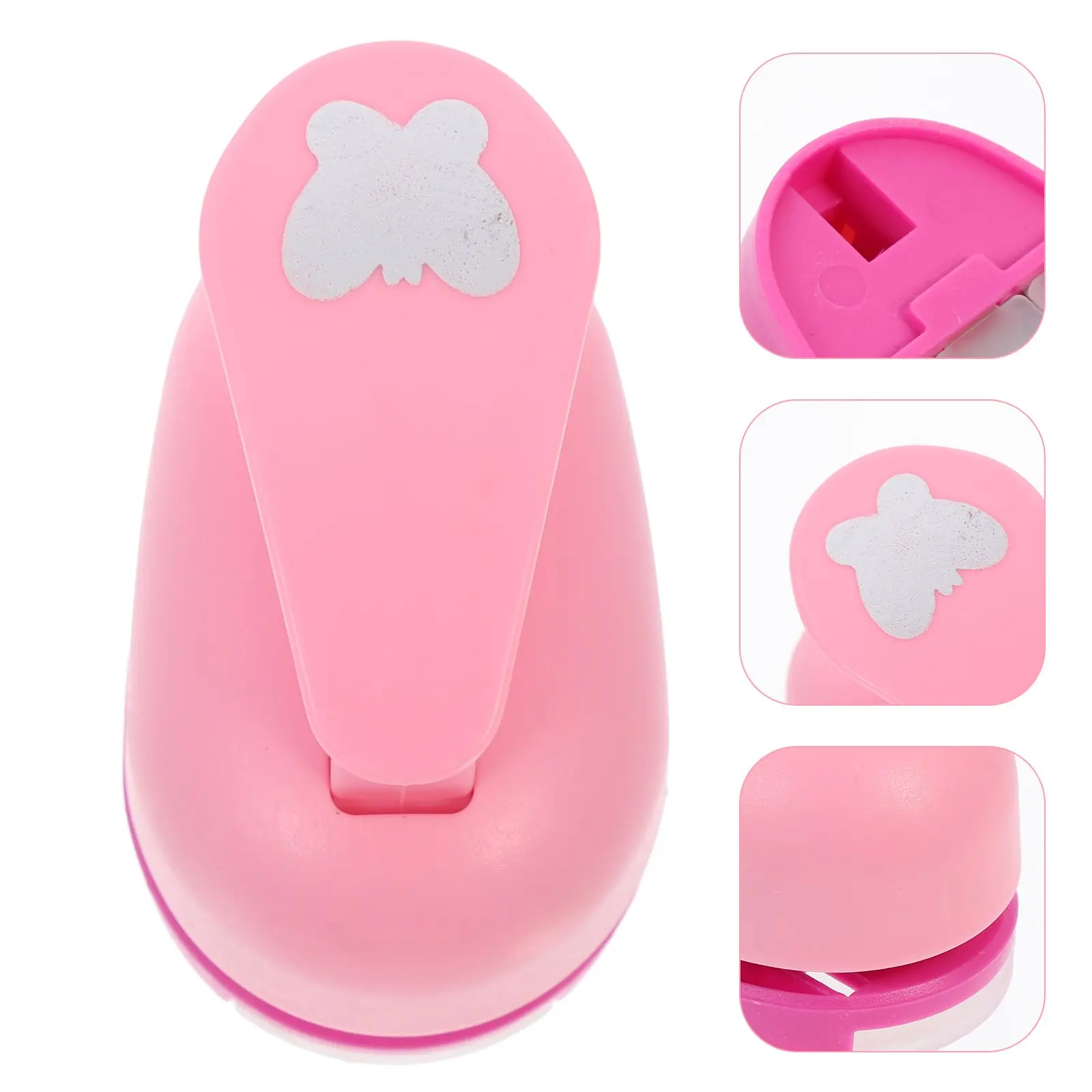 Plastic Paper Punch Craft Tool for Scrapbooking Album Decor Lightweight Portable Embossing Device Child Press DIY Supplies