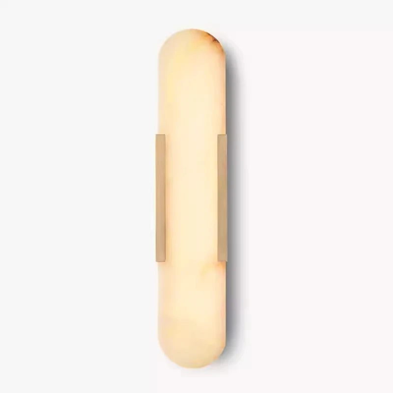 Postmodern Luxurious Wall Lamp Nordic Style Natrual Marble Rectangle Design LED Lights Room Bedroom Decoration Lighting