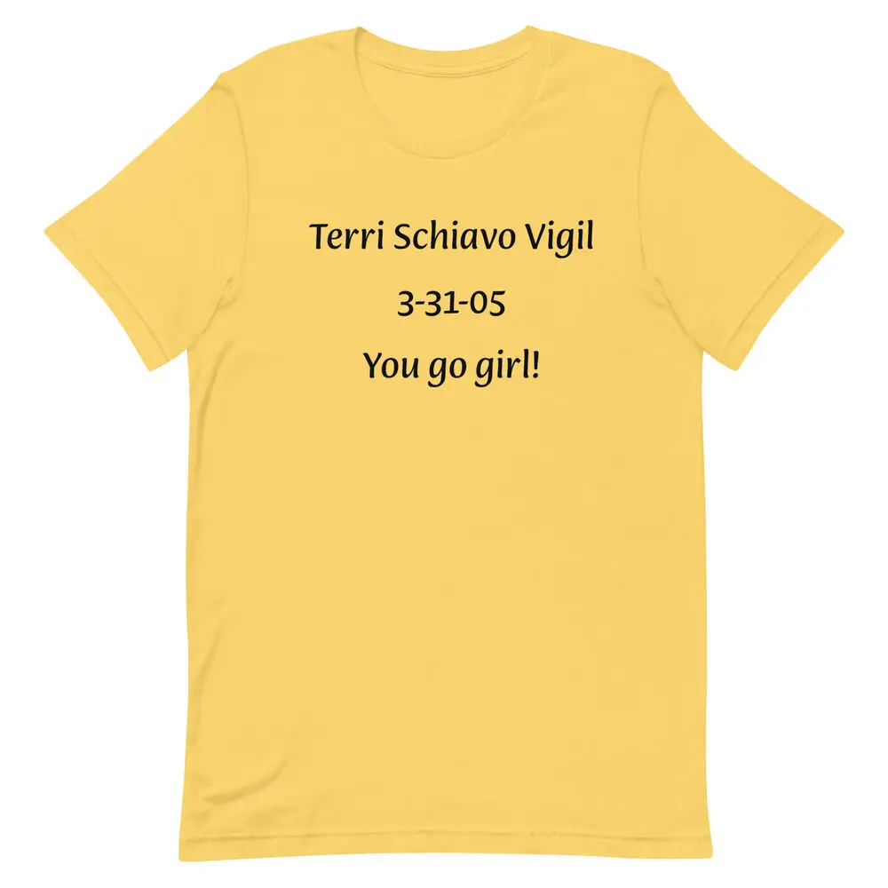 Terri Schiavo Vigil Graphic Tee Shirt Unisex t-shirt