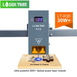 LASER TREE K30 30W Optical Power Laser Module with Air Assist TTL Blue Light Laser Head for CNC Cutting Machine Engraving Tools