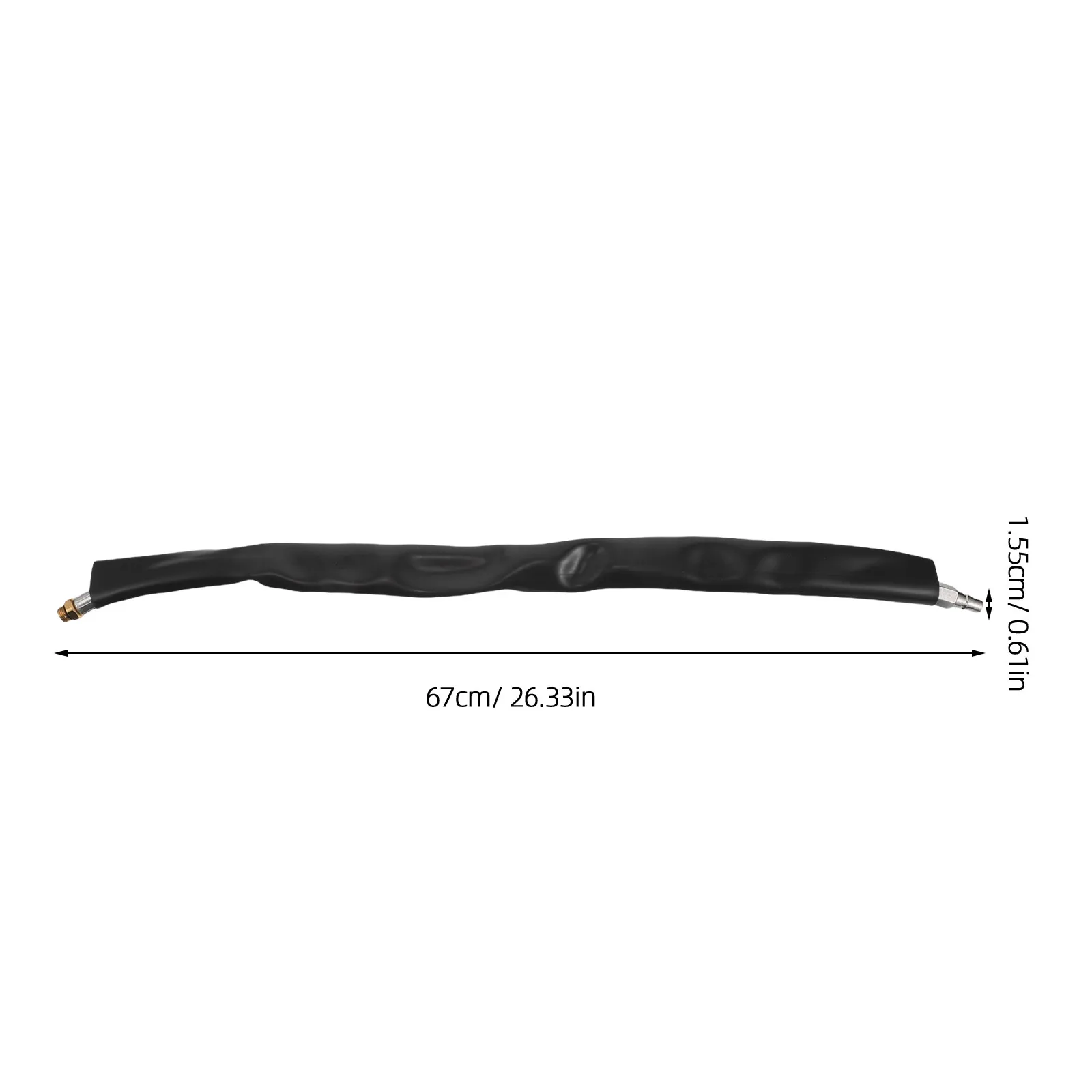 Low Speed Pneumatic Grinder Air Supply Pipe 60Cm Air Inlet Tube Compatible with Tire Repair Machine Tire Buffing Hose for Auto