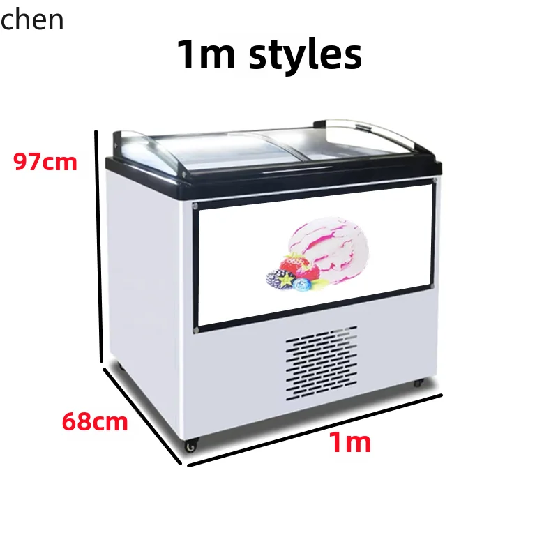 

HXL Ice Cream Display Cabinet Fried Yogurt Refrigerator Buffet Ice Cream Freezer