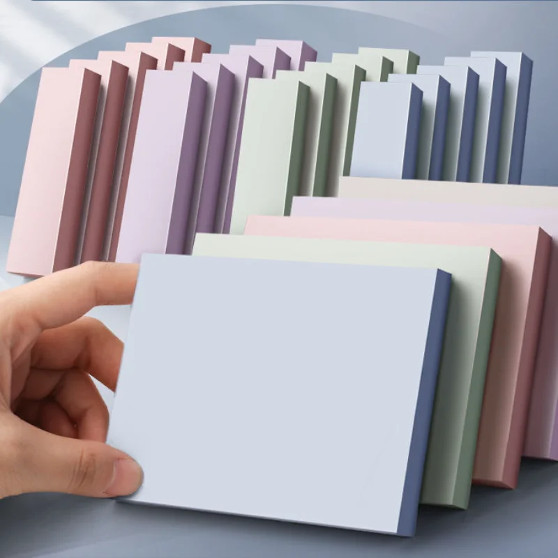 100Sheets Morandi Sticky notes Pads Posits Stationery Paper Stickers Posted It Memo Notepad Notebook School Office Accessories