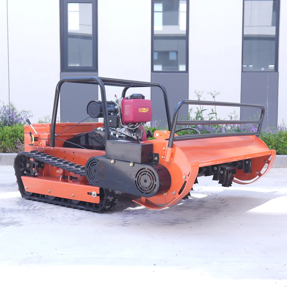 1200mm Remote Control Self Propelled Petrol Lawn Mower Adjustable Blade Industrial Grade Robot Crawler Garden
