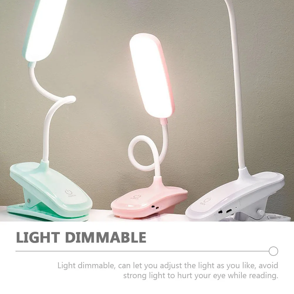 

LED Desk Lamp Small Rechargeable Dimmable Table Lamp Touch Control Reading Light USB Charging Eye Care Study Light