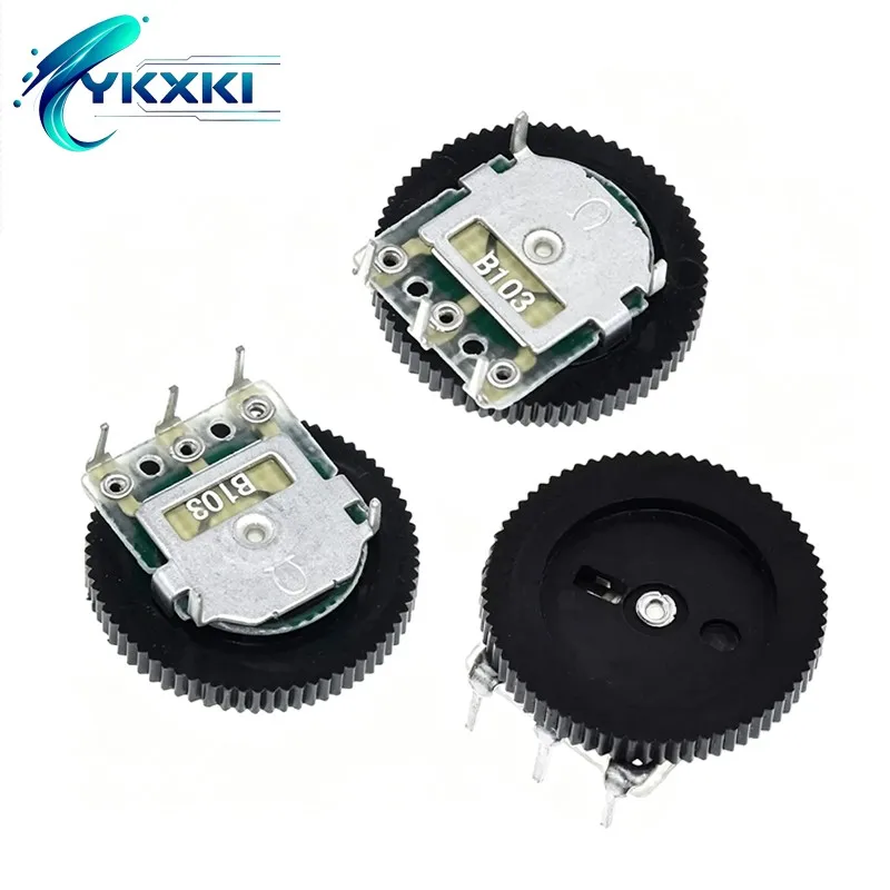 20-50pcs Gear Dial Potentiometer B102 B202 B103 B203 B503 B104 B504 B501 Radio MP3/MP4 Single Gear Dial Potentiometer