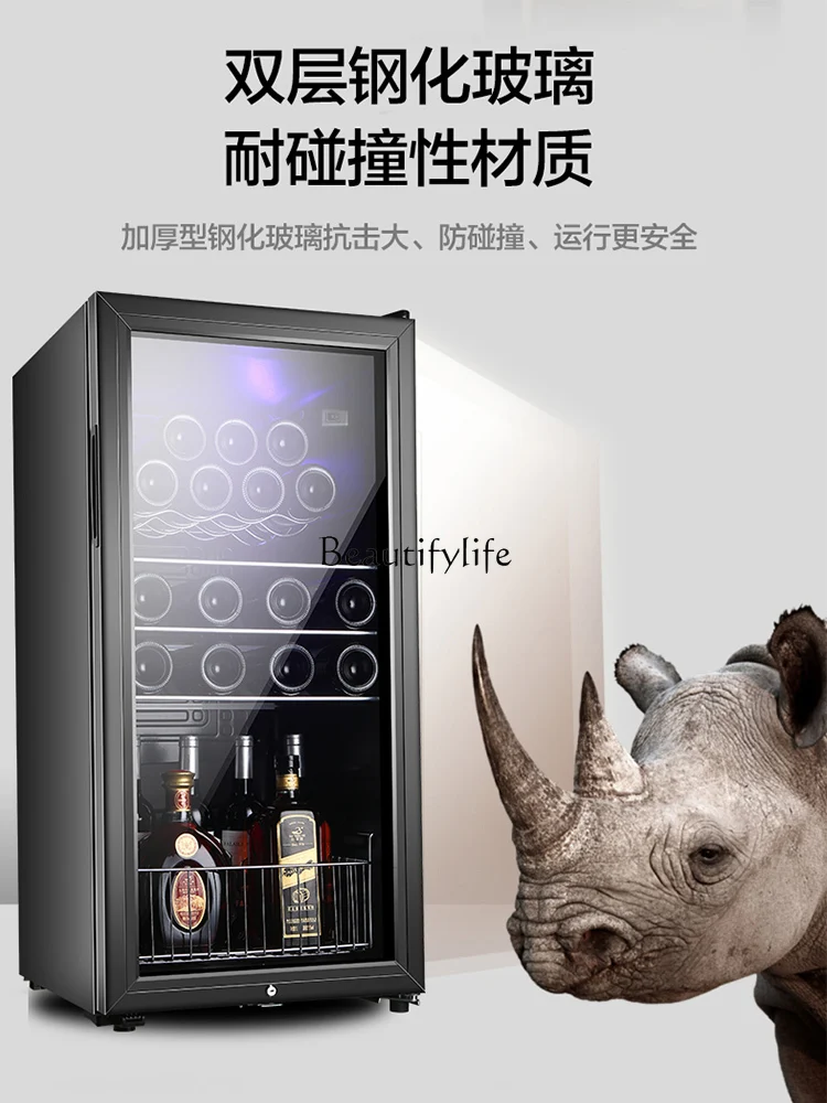 1**Office ice bar, household single-door refrigerator, small refrigerator, living room tea beverage sample preservation cabinet