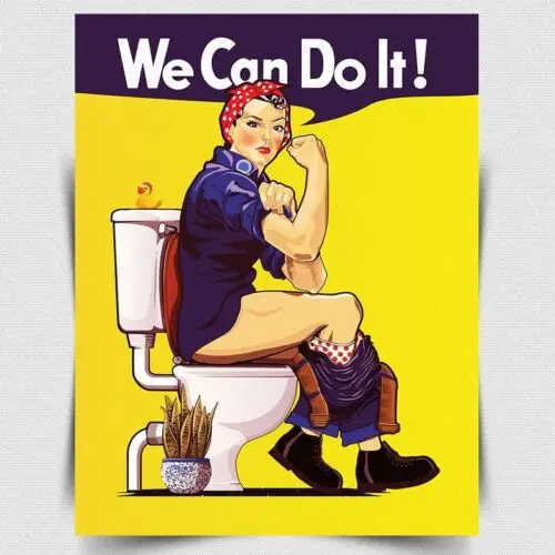 SIGN METAL PLAQUE WE CAN DO IT! WW2 WAR PROPAGANDA poster funny humorous print