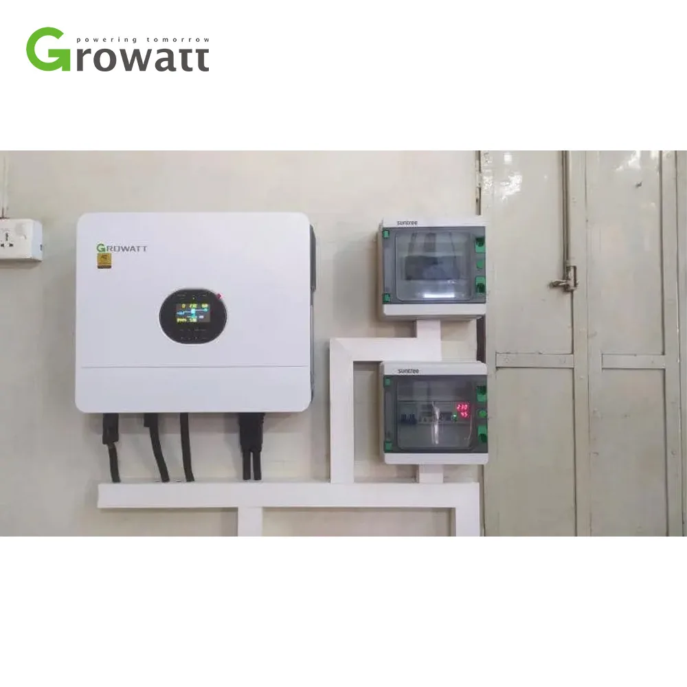 Growatt Solar Inverter 6Kva Solar Inverters Off Grid Ibrido 48V 8Kw Spf 6000Es Plus With 48V Battery