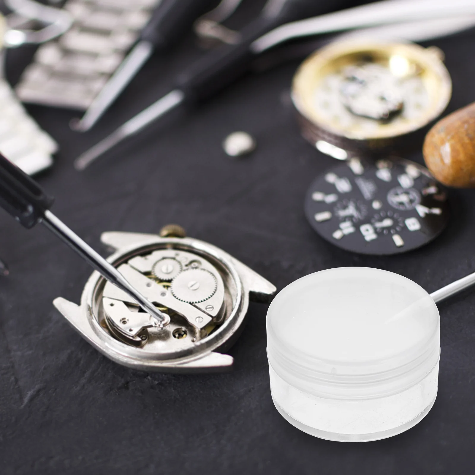 

10Pcs Repair Parts Storage Boxes Transparent Sealing Lid Mini Watch Organizer Case for Small Items Home Store Use