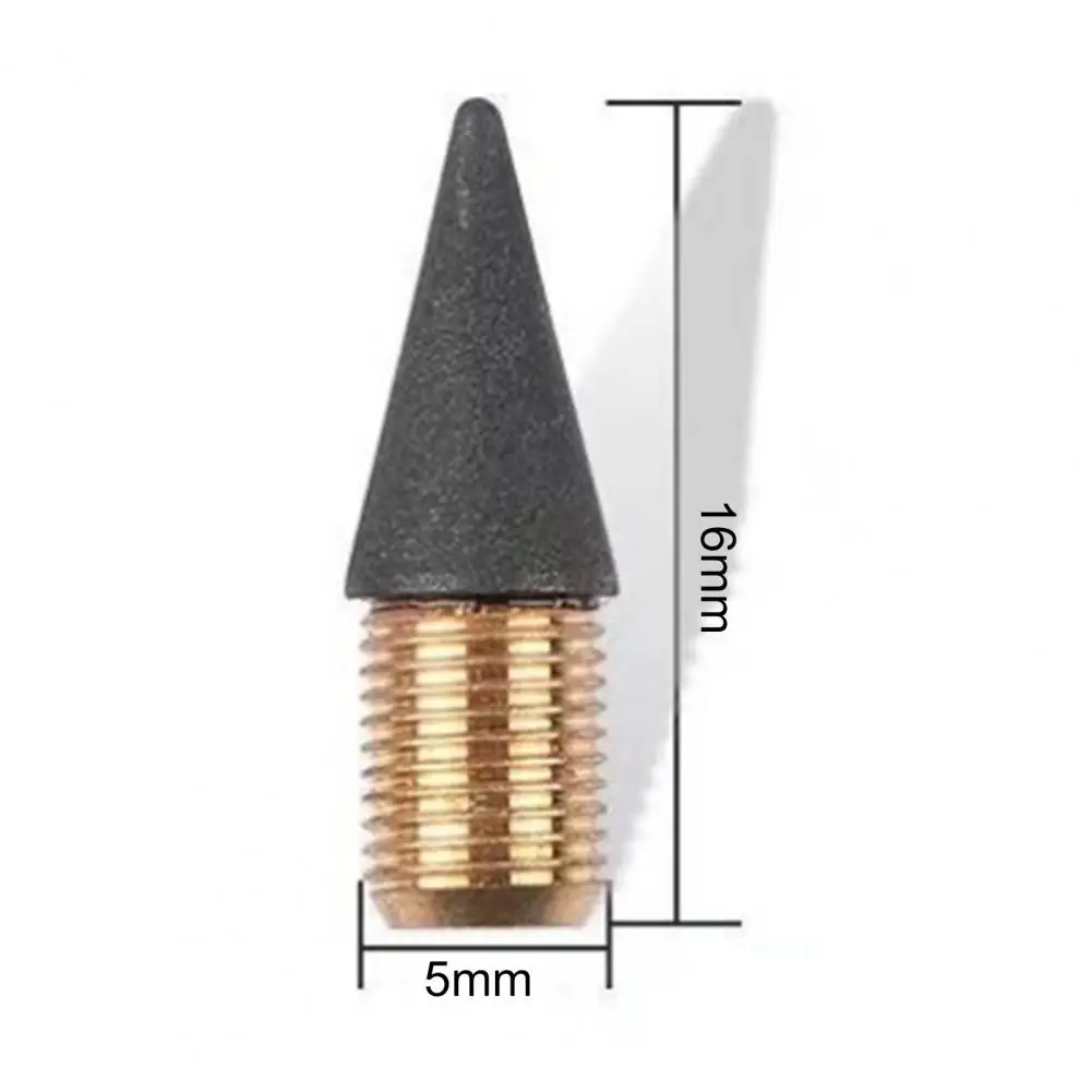 Apagável substituível grafite lápis Nib, destacável recarregável, Inkless escrita canetas, material escolar, 10pcs