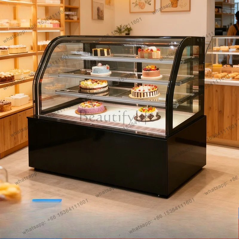 YJ Commercial Refrigerated Display Showcase For Cake Fruit Cooked Food Dessert Fresh Keeping