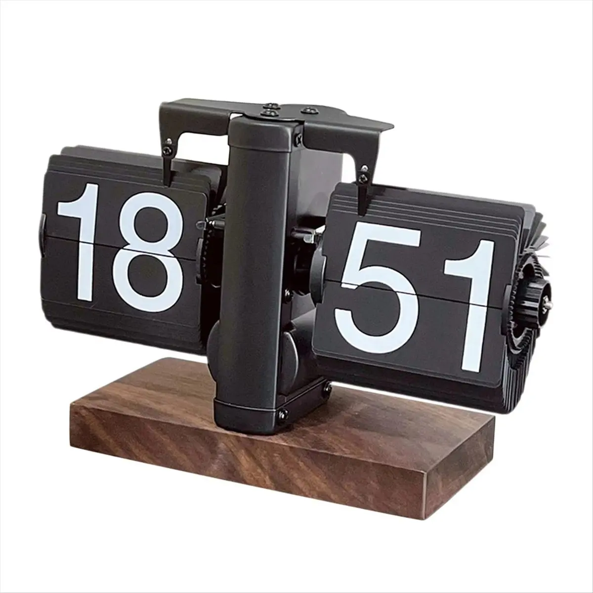 M09K Flip Desk Clock Multifunctional Decor Vintage Creative Table Clock Mechanical Flip Clock for Living Room Cafe Home Hotel
