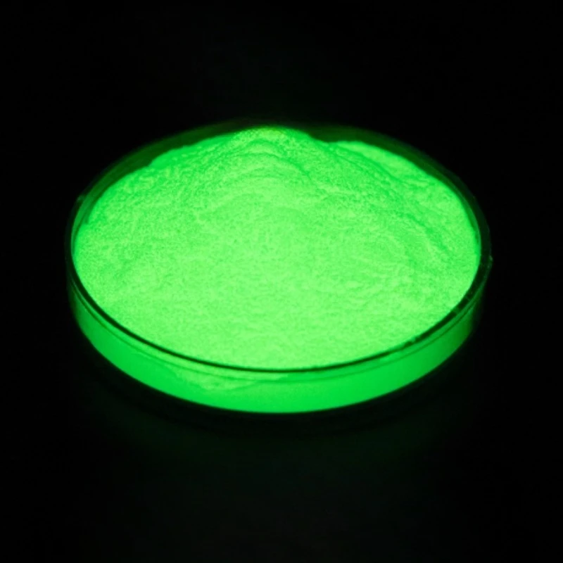 1000g/300 Mesh Highlighting Night Glow Powder DIY Bicycles Shoes Surface Coating Raw Material Yellow-green Night Glow Powder view 6