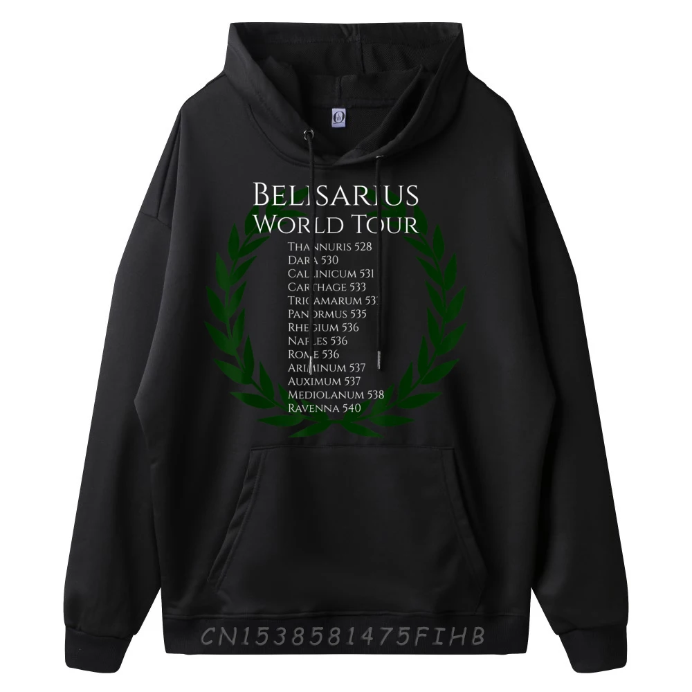 Lose Byzantine Belisarius World Tour Medieval Crew Neck Hoodies Labor Day Hoodies Long Sleeve For Women Loose Slogan Hoodies