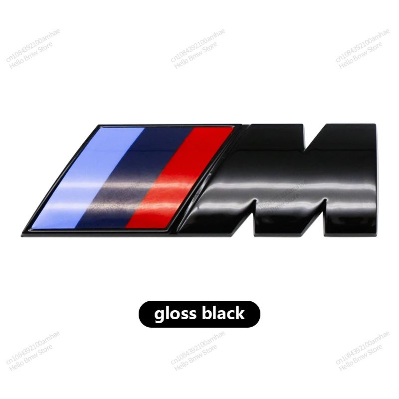 Do BMW M LOGO Fender Emblem Badge Rear Trunk Badge 1 3 5 7 Series X1 X3 X5 X6 M Naklejka sportowa Akcesoria samochodowe Naklejka Stylizacja