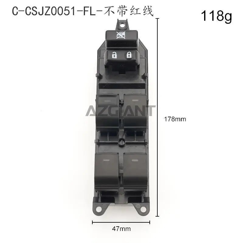 20 Pin Front Left Car Electric Regulator Window Switch for Lexus CT200h RX330 RX350 RX400 Replacement 84820-33100 Car Parts