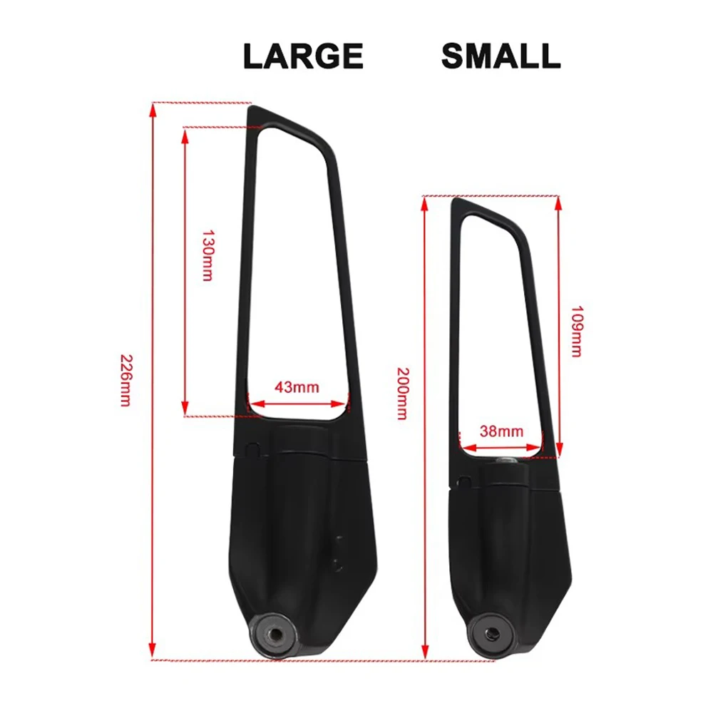 FOR KAWASAKI ZX6R 2009-2015 NINJA 500 2024-2025 NINJA Motorcycle Rear Side Mirror Rearview Integrated Turn Signal Light Rotating