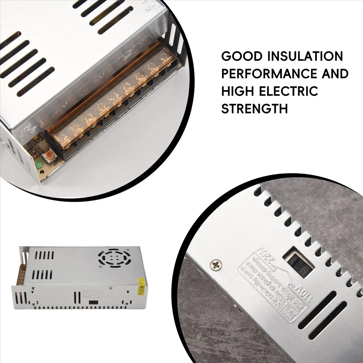 A72U 12V 50A 600W Switch Power Supply for Automation, Lamps, Instruments, Electric Power, Petroleum and Petrochemical, Etc