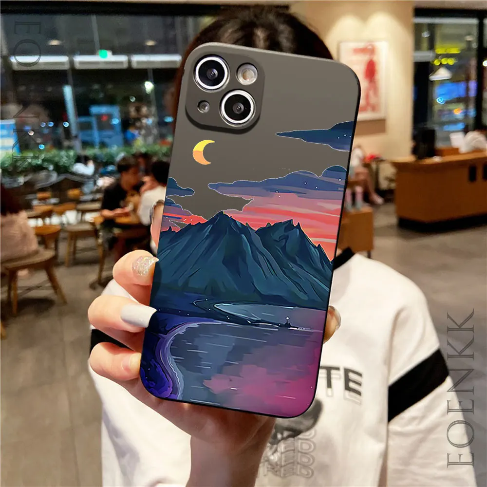 

Landscape Mountain Cloud Shockproof Phone Case For Xiaomi Redmi 10 12 13 C Redmi Note 8 9 10 11 12 13 Pro Plus 5G Silicone Cover