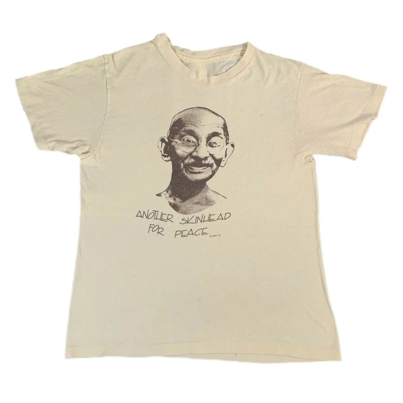 Mahatma Gandhi Legend Skinhead Vintage Sand Unisex S-4XL T-Shirt NE483