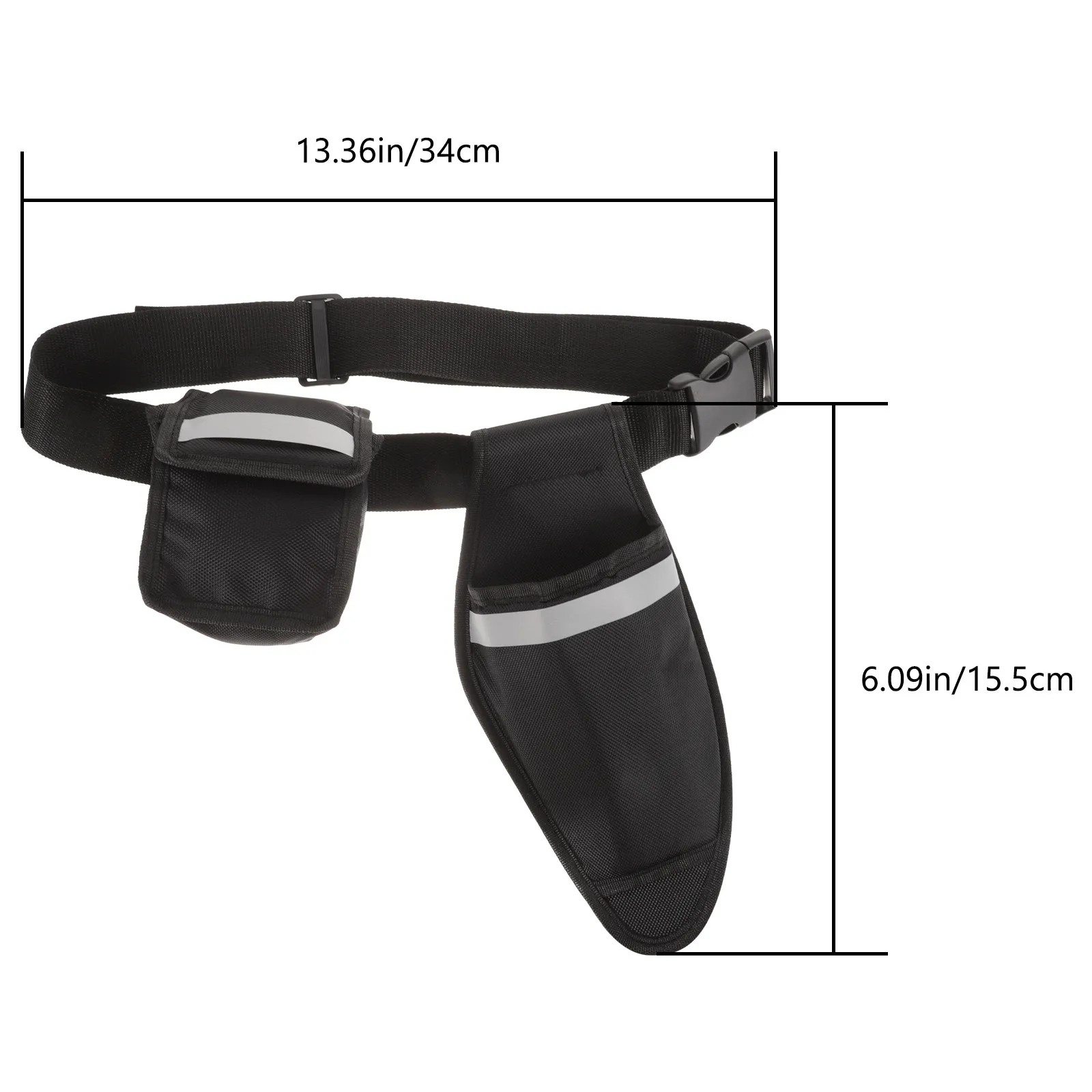 Heavy Duty Cloth Tool Waist Bag for Gardeners Adjustable Belt Design Maximized Storage Space for Tools Shears Pens Wrenches