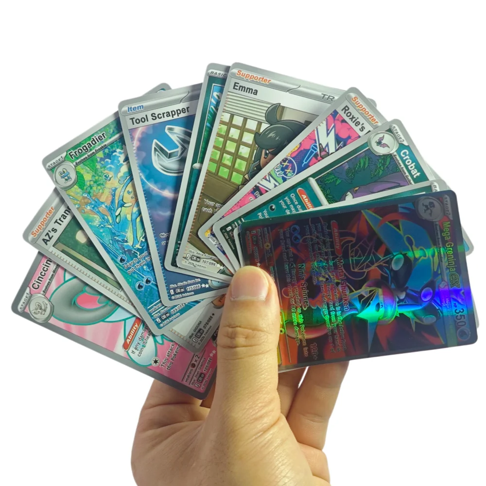 Pokémon-Karten Prismatic Mega Evolution Pitch Black PHANTASMAL FLAMES CHAOS RISING 151 Englische Booster Battle Transaktionskarte – Detail 4