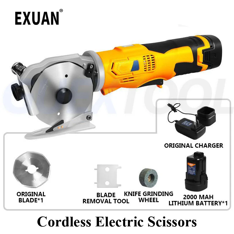 

16.8V Cordless Electric Scissors electric Cloth Knife Fabric Cutting Tools Rechargeable Sewing Handheld Scissors Tailors Cutter
