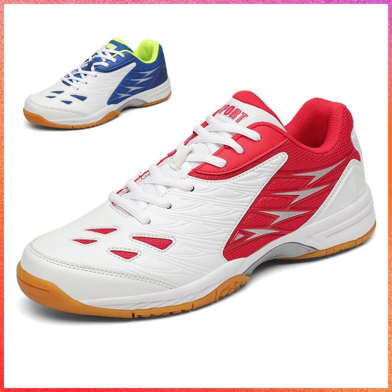 Chaussures de badminton légères pour hommes et femmes, baskets de volley-ball avec semelle en carbone, chaussures de tennis de table, grande taille 48 47, nouveauté