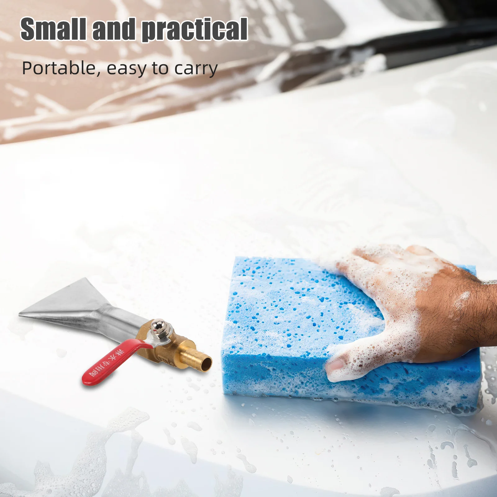 رغوة آلة رذاذ فوهة آلة غسل سيارات فوهة شقة معدنية رغوة انس استبدال جزء خرطوم حديقة رأس البخاخ