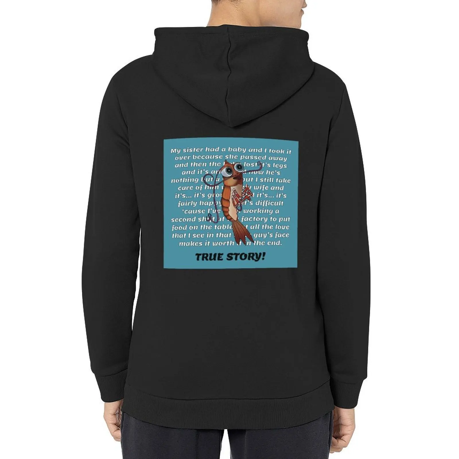 

Shrimp Sob Story (Shark Tale) Hoodie aesthetic clothing graphic t shirts men men's winter sweater men's oversize hoodie