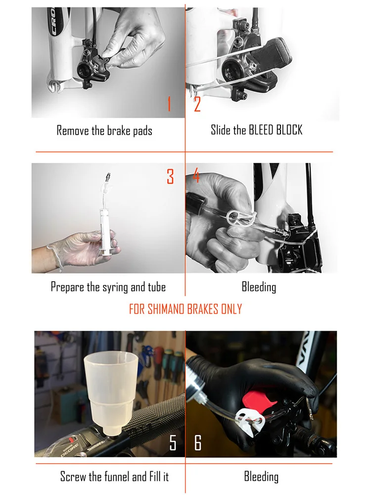 AliExpress cycle zone SHIZIWANGRI Bicycle Hydraulic Disc Brake Oil Bleed Kit Tools For SHIMANO, SRAM, MAGURA Series MTB Bike Bicycle Brake Repair Tool