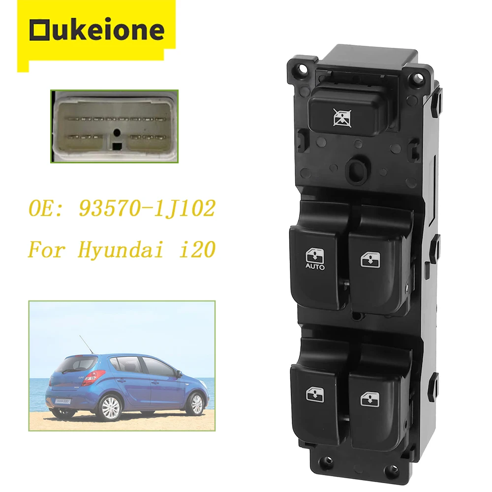 

For 2008 2009 2010-2015 Hyundai i20 Window Switch Lifter Regulator Console 93570-1J102 93580-1J002 Electric Power Window Switch