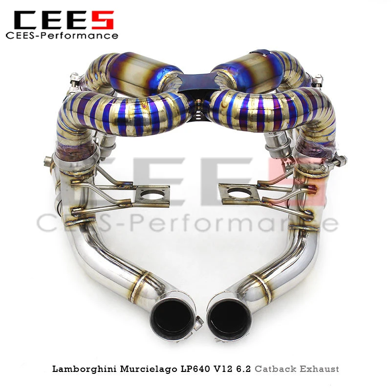 CEES Catback Exhaust for Lamborghini Murcielago LP620/LP640/LP670 V12 6.2 2007-2010 Full Exhaust Valve Control Exhaust