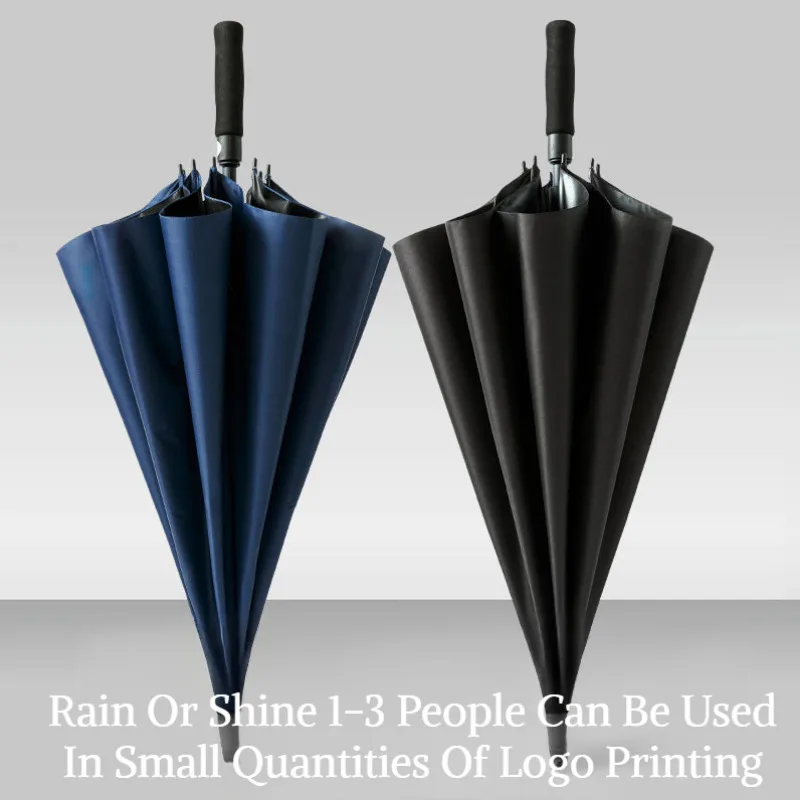 

Men's Long Handle Automatic Sun Protection Umbrella Golf Umbrella Black Plastic Long Handle Umbrella Sun Protection Black