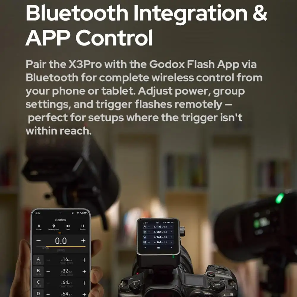 Godox X3PRO C/N/S/F/O TTL HSS OLED شاشة تعمل باللمس 2.4G جهاز إرسال الزناد اللاسلكي لكانون نيكون سوني فوجي أوليمبوس