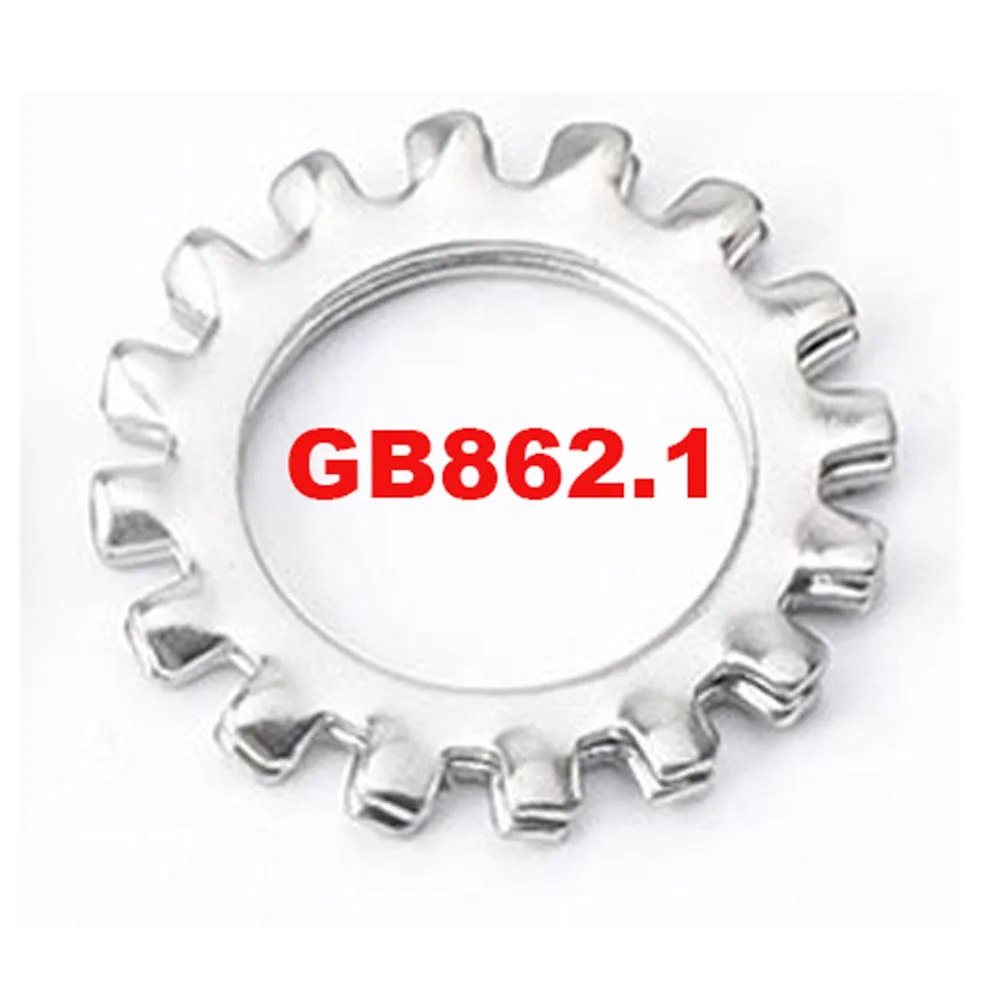 M2 M2.5 M3 M4 M5 M6 M8 M10 M12 M16-M24 4 Types 304 Stainless Steel Internal and External Toointethed Serrated Lock Washer Gasket